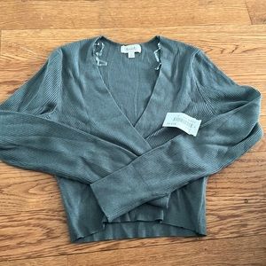 Olive green crop top